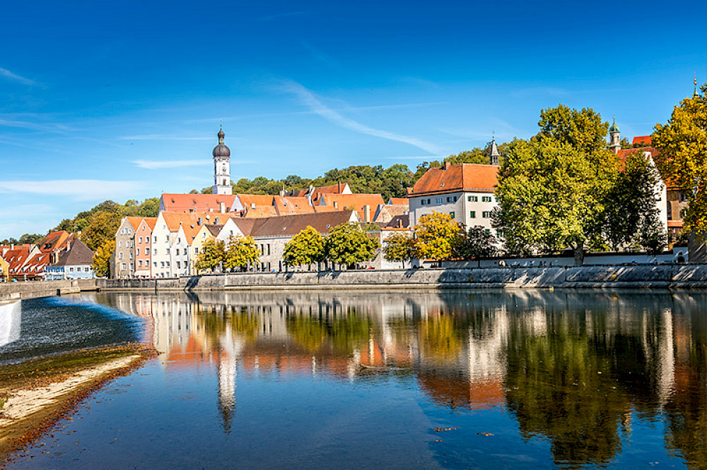 Image shows town of Landsberg am Lech.