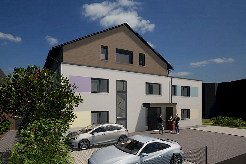 Bild zeigt das Wohnhaus Römerauterrasse.